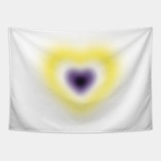 Non binary/Nb blurry heart Tapestry