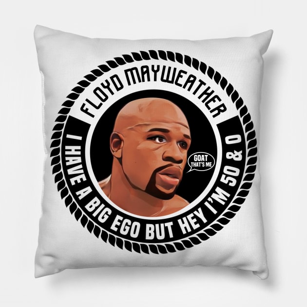 Floyd Mayweather 50 and 0 Pillow by FirstTees