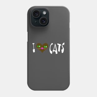 I Love Cats Heart pet Phone Case