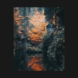 Moody Photography of Bohemian Switzerland's Historic Ticket Office #7 T-Shirt