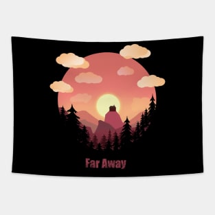 Hill Landscape - Far Away Tapestry