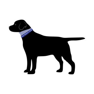 Black Dog Preppy Silhouette T-Shirt