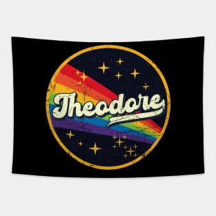 Theodore // Rainbow In Space Vintage Grunge-Style Tapestry