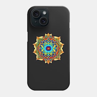 trippy organic flower colorfull strange pattern Phone Case