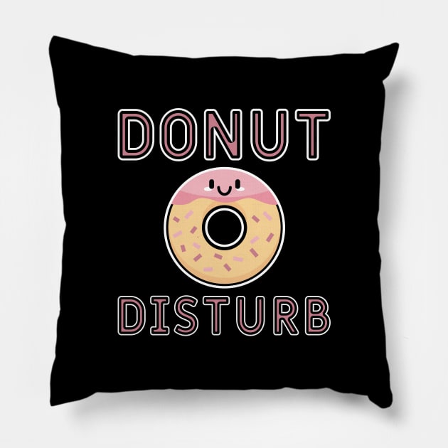 Donut Disturb Pillow by Cherrific