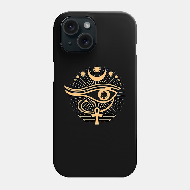 Eye Of Horus Phone Case by zap