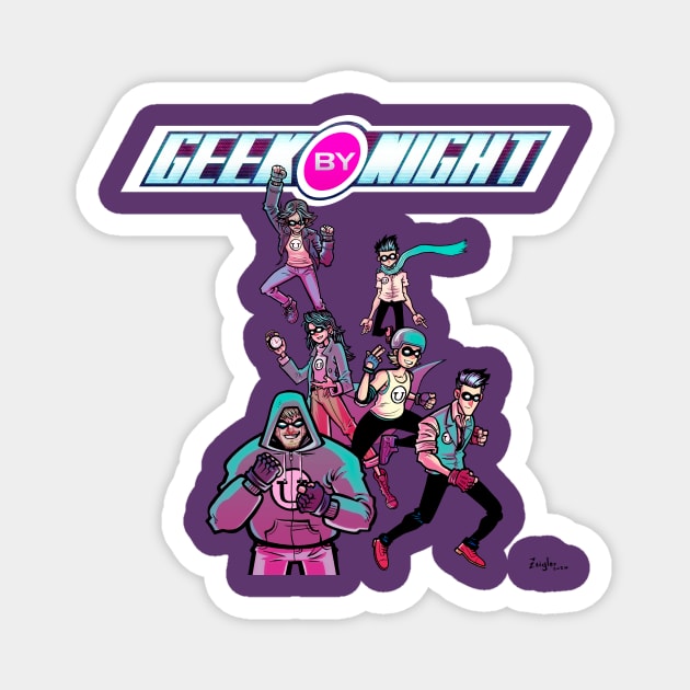 Geek By Night S2 Logo Magnet by Dueling Genre