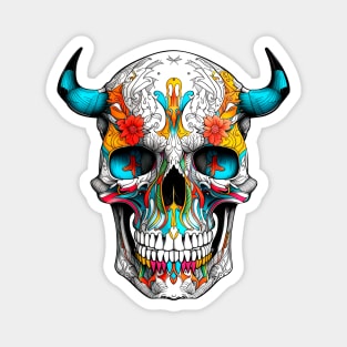 Demon skull Magnet