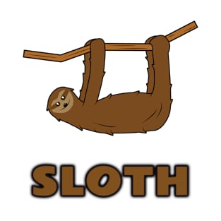 Sloth with Text T-Shirt