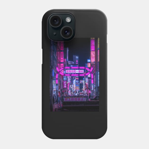 Kabukicho Gate - Vertical Phone Case by TokyoLuv