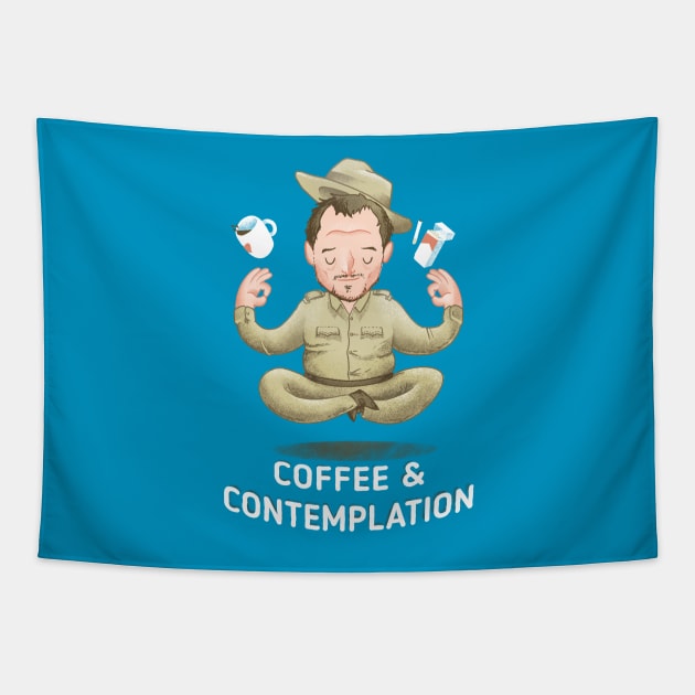 Coffee & Contemplation Tapestry by Laiman