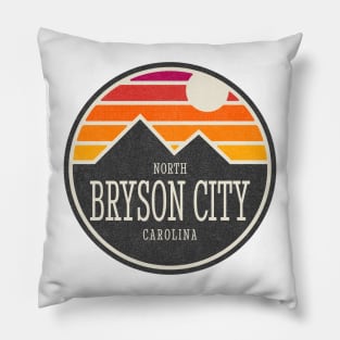 Visiting NC Mountain Cities Bryson City, NC Sunset Pillow