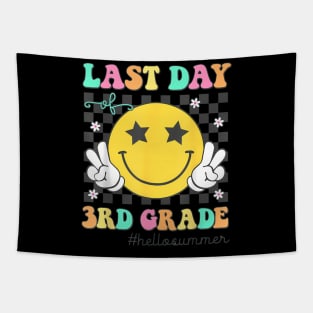 Last Day Of 3rd Grade Hello Summer School Graduation Girls Tapestry