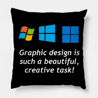 The Windows Logo shows some Beautiful Graphic Design! Pillow