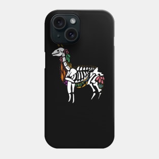 Day of the dead Llama Alpaca Sugar Skull Phone Case