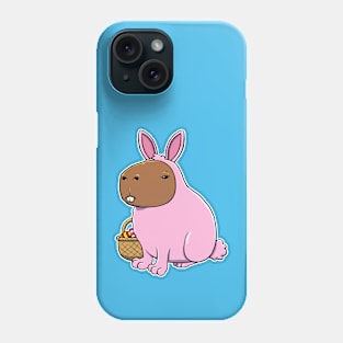 Capybara Easter Bunny Costume Phone Case