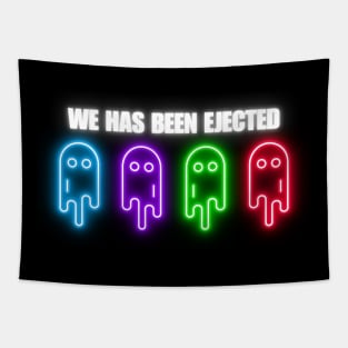 Neon Among Us Tapestry