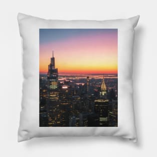 NYC Sunrise Empire State Pillow