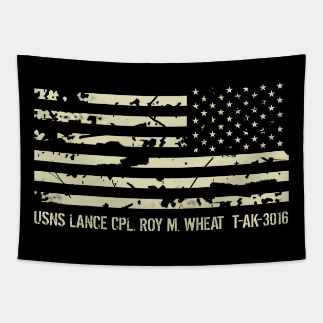 USNS Lance Cpl. Roy M. Wheat Tapestry by Jared S Davies