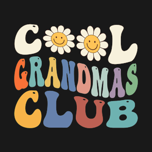 Groovy Cool Grandmas Club Funny Smile Mother's Day T-Shirt