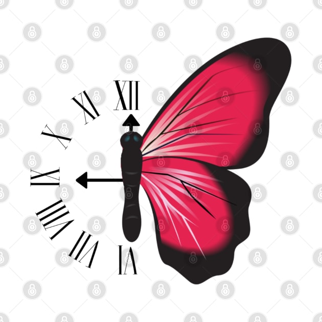 Butterfly clock art by maryamazhar7654