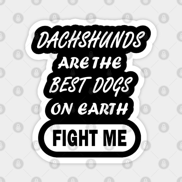 Dachshund Girls Ladies Cute Dog Puppy Magnet by FindYourFavouriteDesign