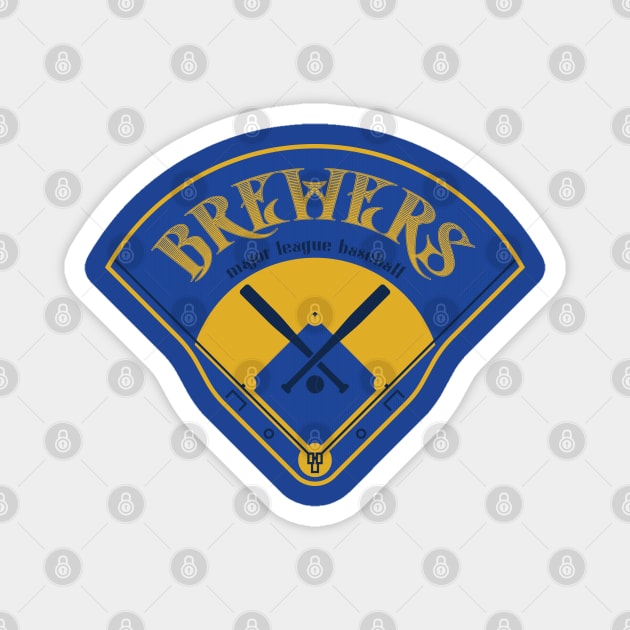 Milwaukee Baseball Magnet by Nagorniak