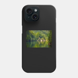 Lake and pine trees Phone Case