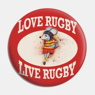 Live rugby, love rugby Pin