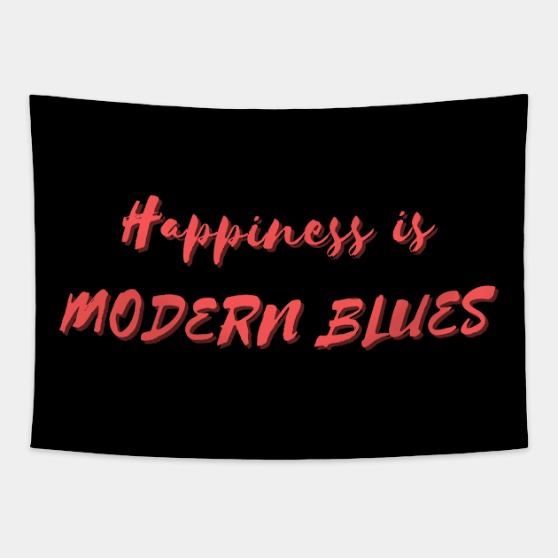 Happiness is Modern Blues Tapestry by Eat Sleep Repeat