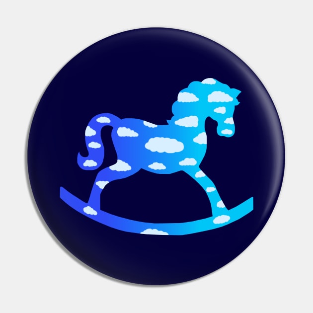 Rocking Horse Cloud Dream Pin by Art by Deborah Camp