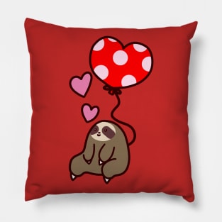 Sloth Valentine Balloon Pillow