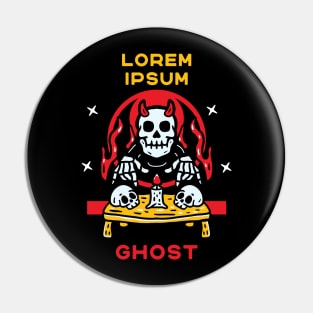 Skeleton Ghost Pin