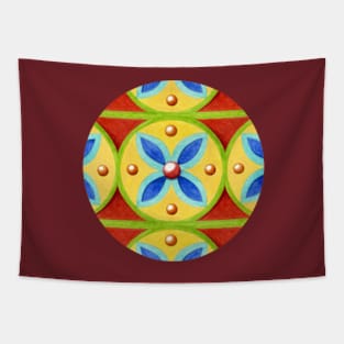 Heraldic Quartrefoil Stripe Tapestry