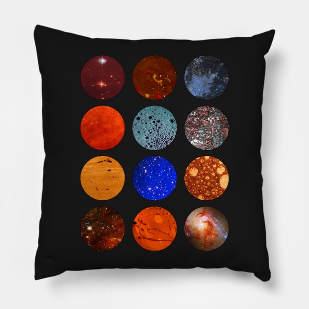 Artsy Circles #6 Pillow by RockettGraph1cs