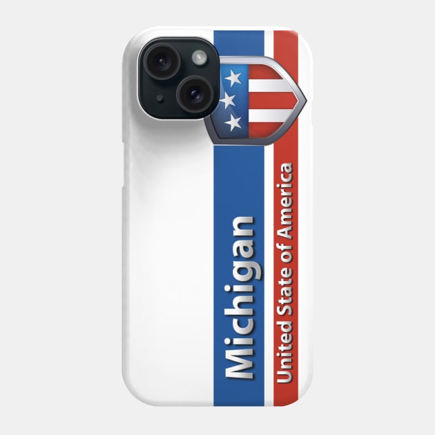 Michigan - United State of America Phone Case by Steady Eyes
