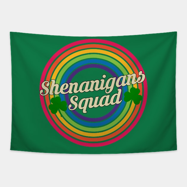 Shenanigans Squad - Retro Rainbow Style Tapestry by MaydenArt