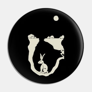 Rabbits At Night Pin