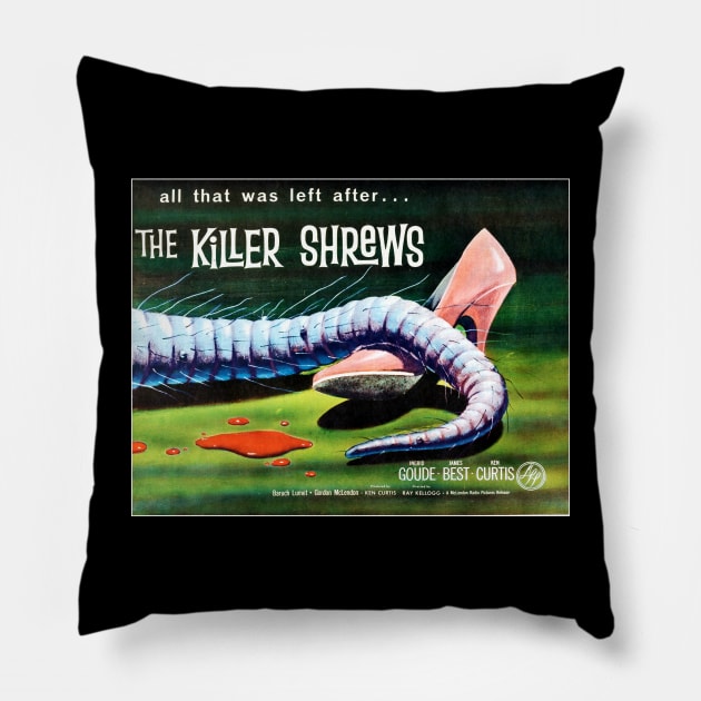 The Killer Shrews Pillow by Scum & Villainy