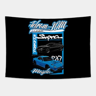 Telram's Supra mk4 and RX7 Design 1 Tapestry