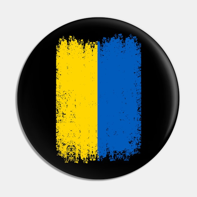 Ukraine Vintage Ukrainian National Flag Pin by mansoury