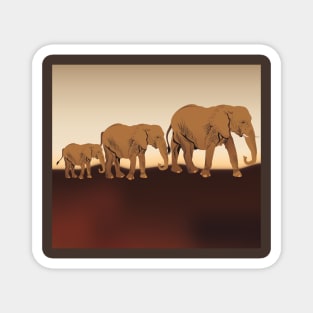 Elephant Cute Baby Elephant Wild Africa Safari Funny Magnet