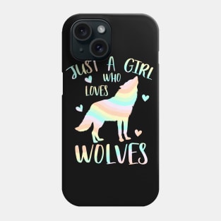 Just a girl who loves wolves Phone Case