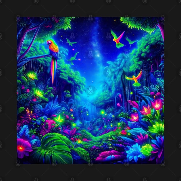 Neon Jungle Dreamscape uv reactive by TaansCreation 