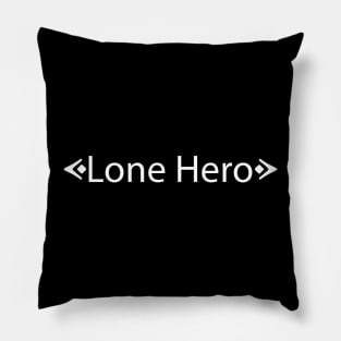 Lone Hero (White) Pillow