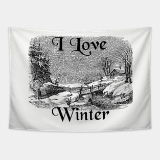I Love Winter! Tapestry