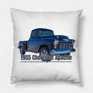 1955 Chevrolet Apache 36 Task Force Three Quarter Ton Stepside Pickup Truck Pillow