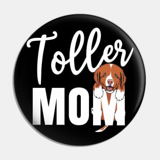 Toller Mom With A Puppy Hanging Pin