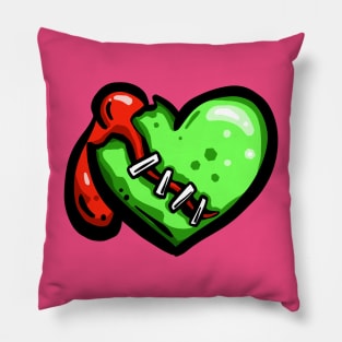 Zombie Love Heart Halloween Blood N Bones Pillow