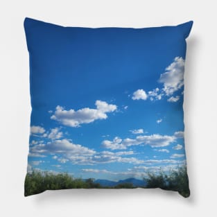 Peaceful Cloudy Sky Pillow